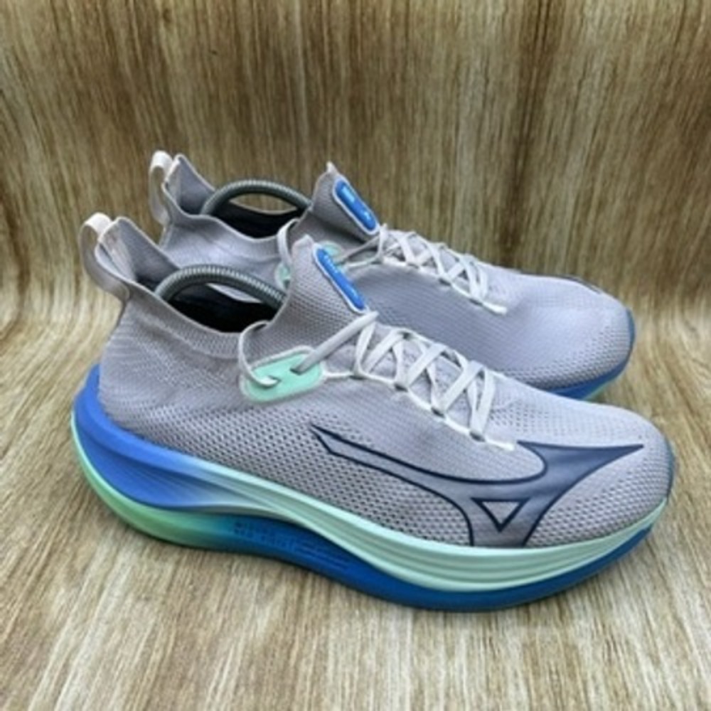 Mizuno Neo Vista Men's Size 10.5 Grey Blue Green Running Shoes J1GC223401